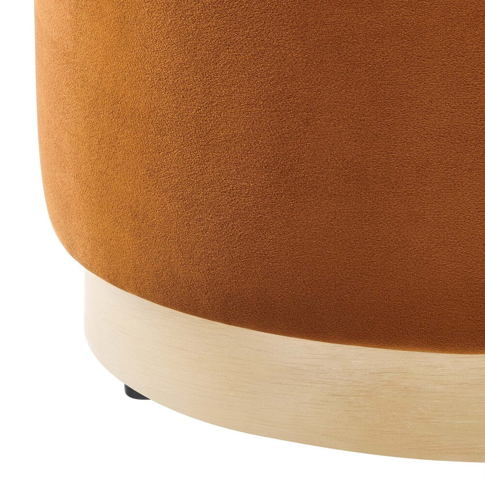EEI-6652 Tilden 16" Round Performance Velvet Upholstered Ottoman by Modway