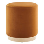 EEI-6652 Tilden 16" Round Performance Velvet Upholstered Ottoman by Modway