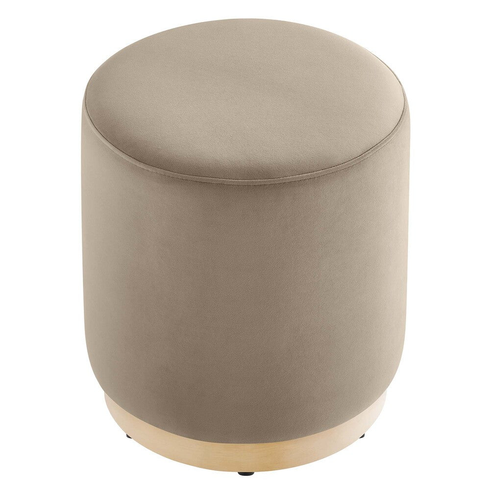 EEI-6652 Tilden 16" Round Performance Velvet Upholstered Ottoman by Modway