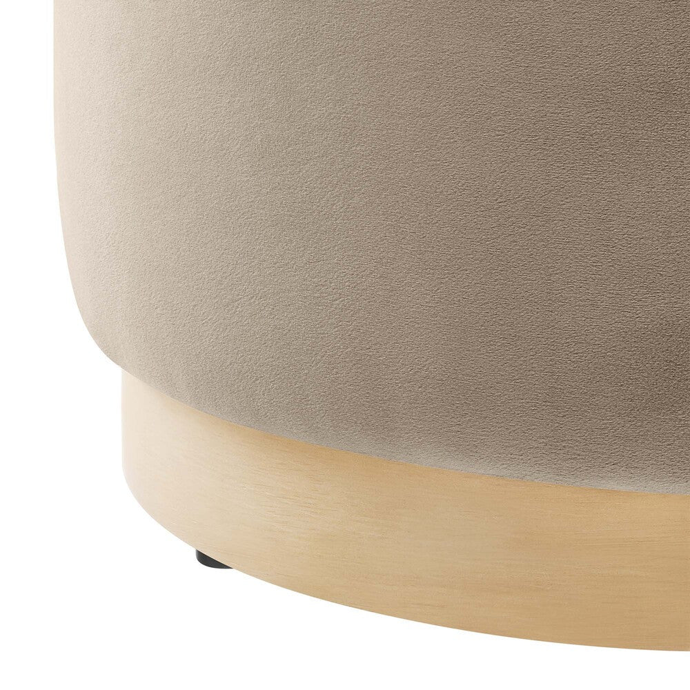 EEI-6652 Tilden 16" Round Performance Velvet Upholstered Ottoman by Modway