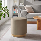 EEI-6652 Tilden 16" Round Performance Velvet Upholstered Ottoman by Modway
