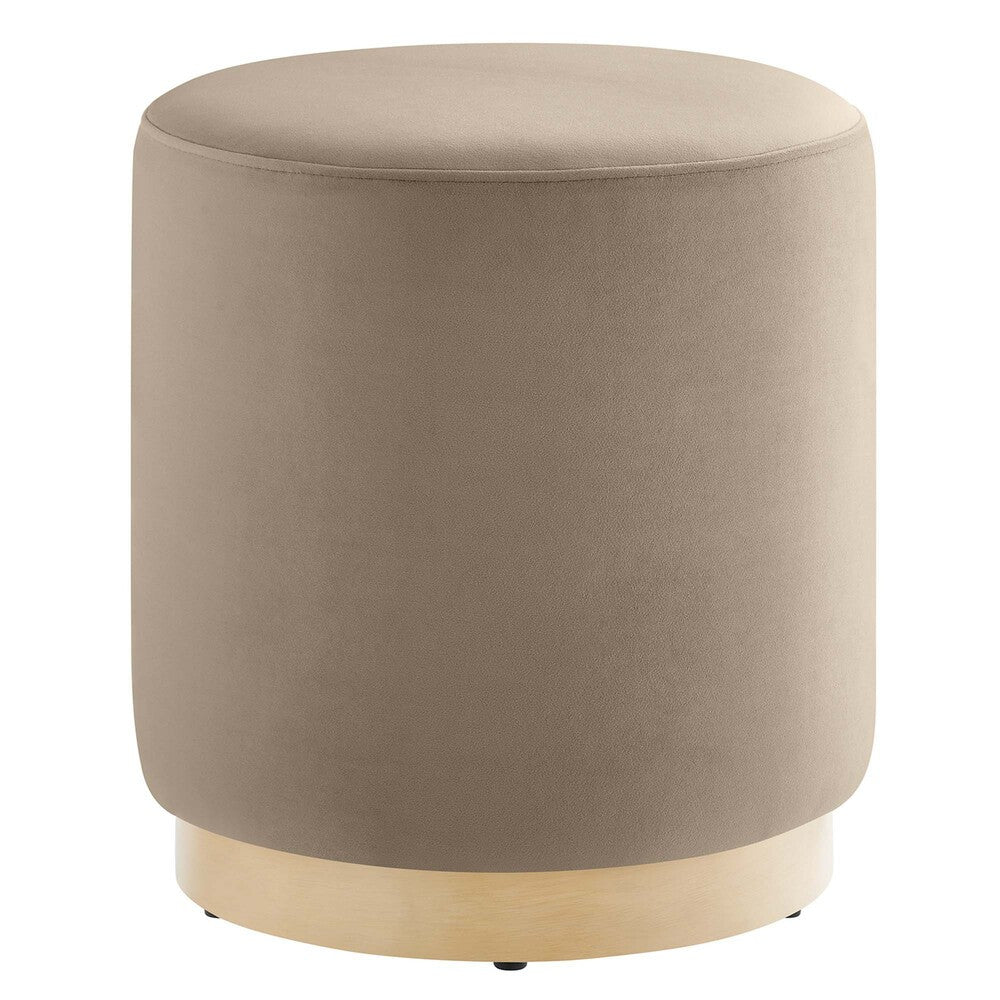 EEI-6652 Tilden 16" Round Performance Velvet Upholstered Ottoman by Modway