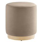 EEI-6652 Tilden 16" Round Performance Velvet Upholstered Ottoman by Modway
