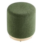 EEI-6653 Tilden 16" Round Sherpa Upholstered Ottoman by Modway