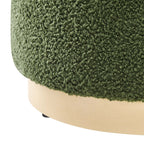 EEI-6653 Tilden 16" Round Sherpa Upholstered Ottoman by Modway