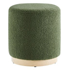 EEI-6653 Tilden 16" Round Sherpa Upholstered Ottoman by Modway