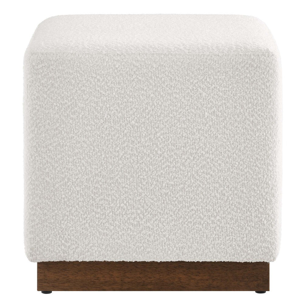 EEI-6641-CLO-WAL Tilden 17" Square Boucle Upholstered Ottoman by Modway