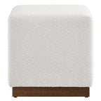 EEI-6641-CLO-WAL Tilden 17" Square Boucle Upholstered Ottoman by Modway