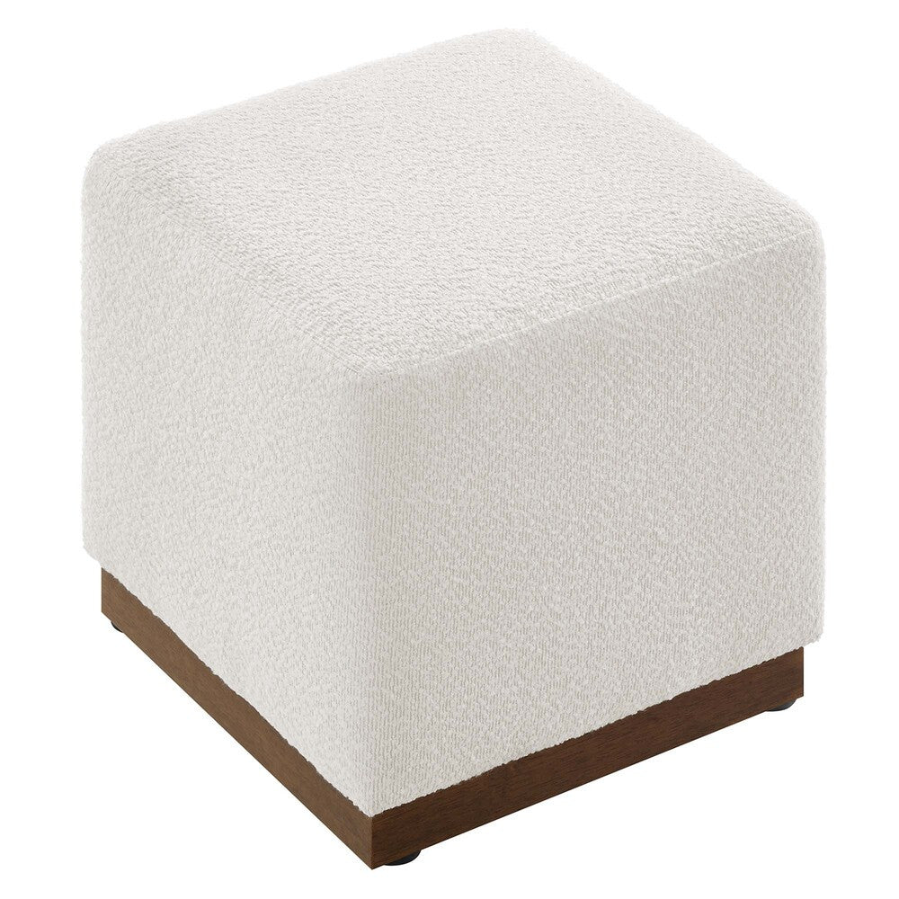 EEI-6641-CLO-WAL Tilden 17" Square Boucle Upholstered Ottoman by Modway