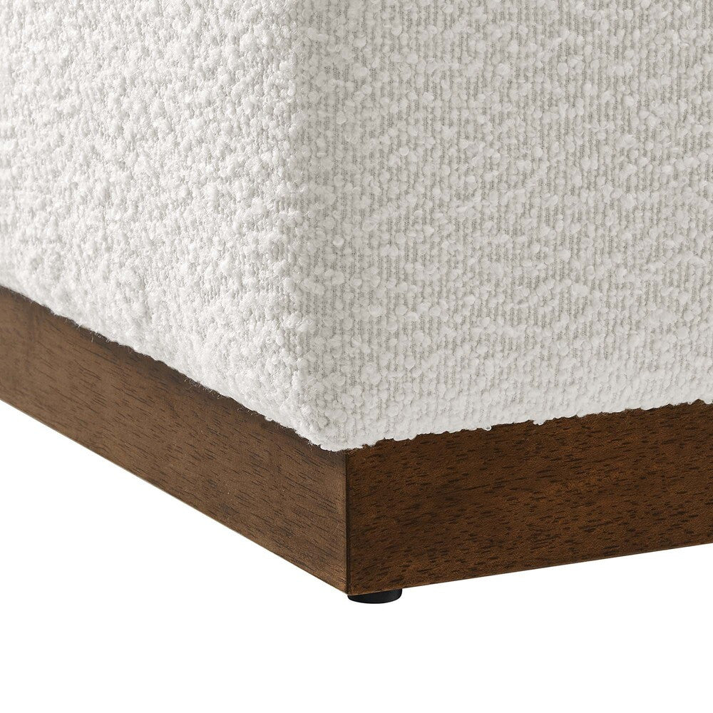 EEI-6641-CLO-WAL Tilden 17" Square Boucle Upholstered Ottoman by Modway