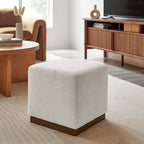 EEI-6641-CLO-WAL Tilden 17" Square Boucle Upholstered Ottoman by Modway