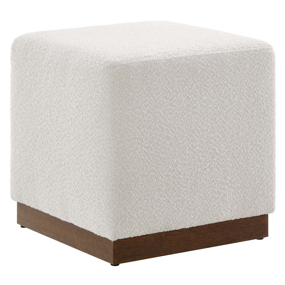 EEI-6641-CLO-WAL Tilden 17" Square Boucle Upholstered Ottoman by Modway
