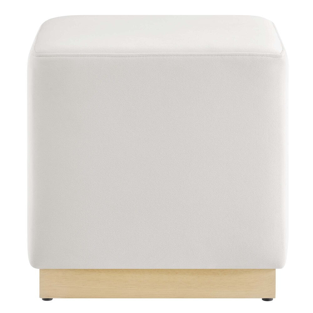EEI-6640 Tilden 17" Square Performance Velvet Upholstered Ottoman by Modway