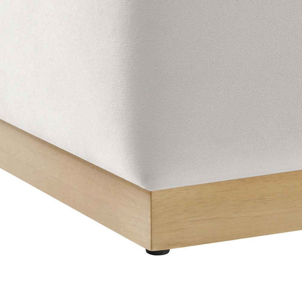 EEI-6640 Tilden 17" Square Performance Velvet Upholstered Ottoman by Modway