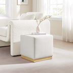 EEI-6640 Tilden 17" Square Performance Velvet Upholstered Ottoman by Modway