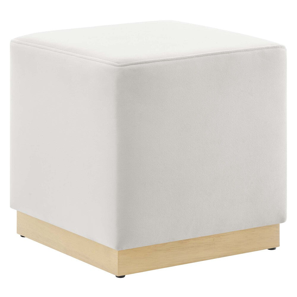 EEI-6640 Tilden 17" Square Performance Velvet Upholstered Ottoman by Modway