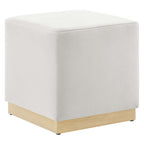 EEI-6640 Tilden 17" Square Performance Velvet Upholstered Ottoman by Modway