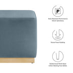 EEI-6640 Tilden 17" Square Performance Velvet Upholstered Ottoman by Modway