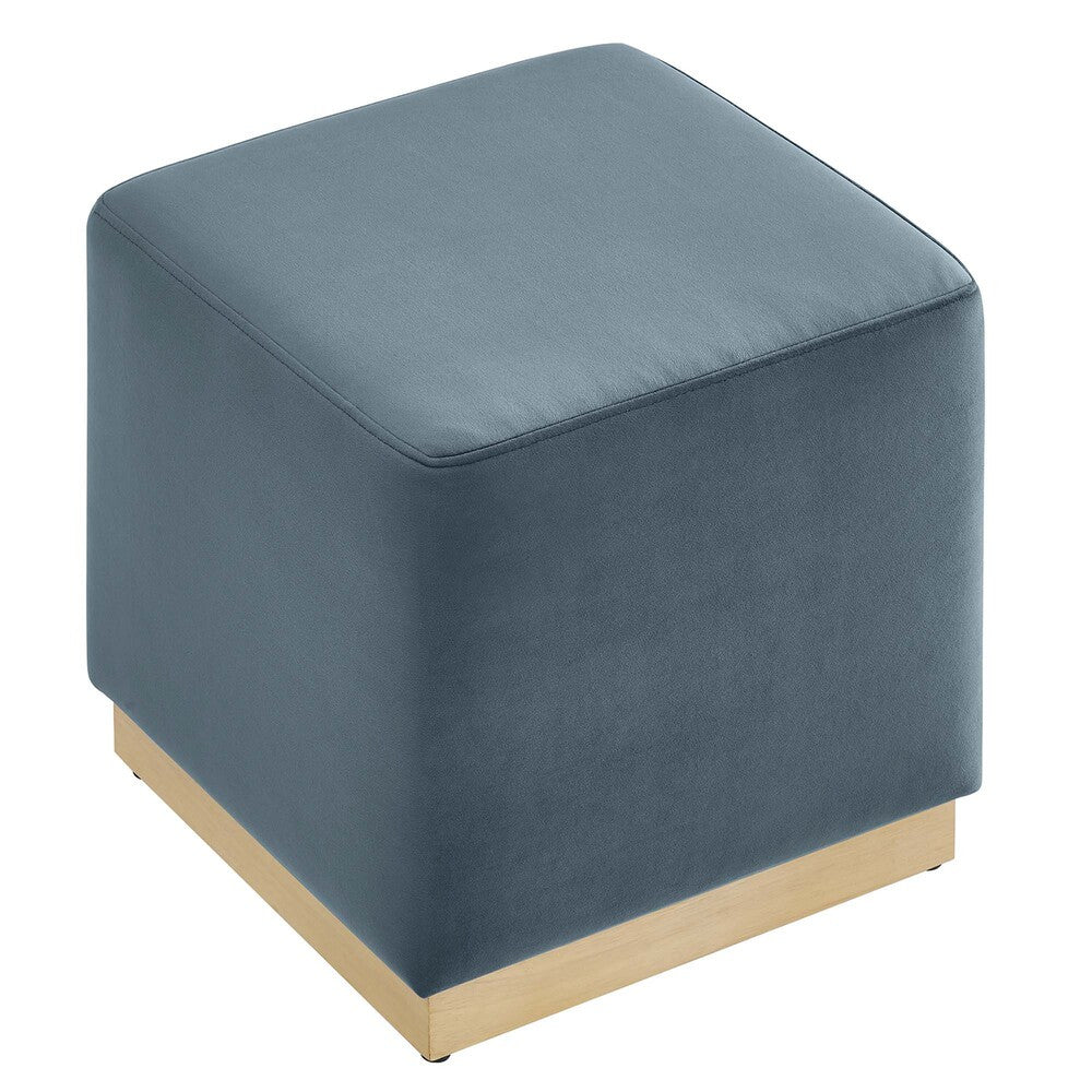 EEI-6640 Tilden 17" Square Performance Velvet Upholstered Ottoman by Modway