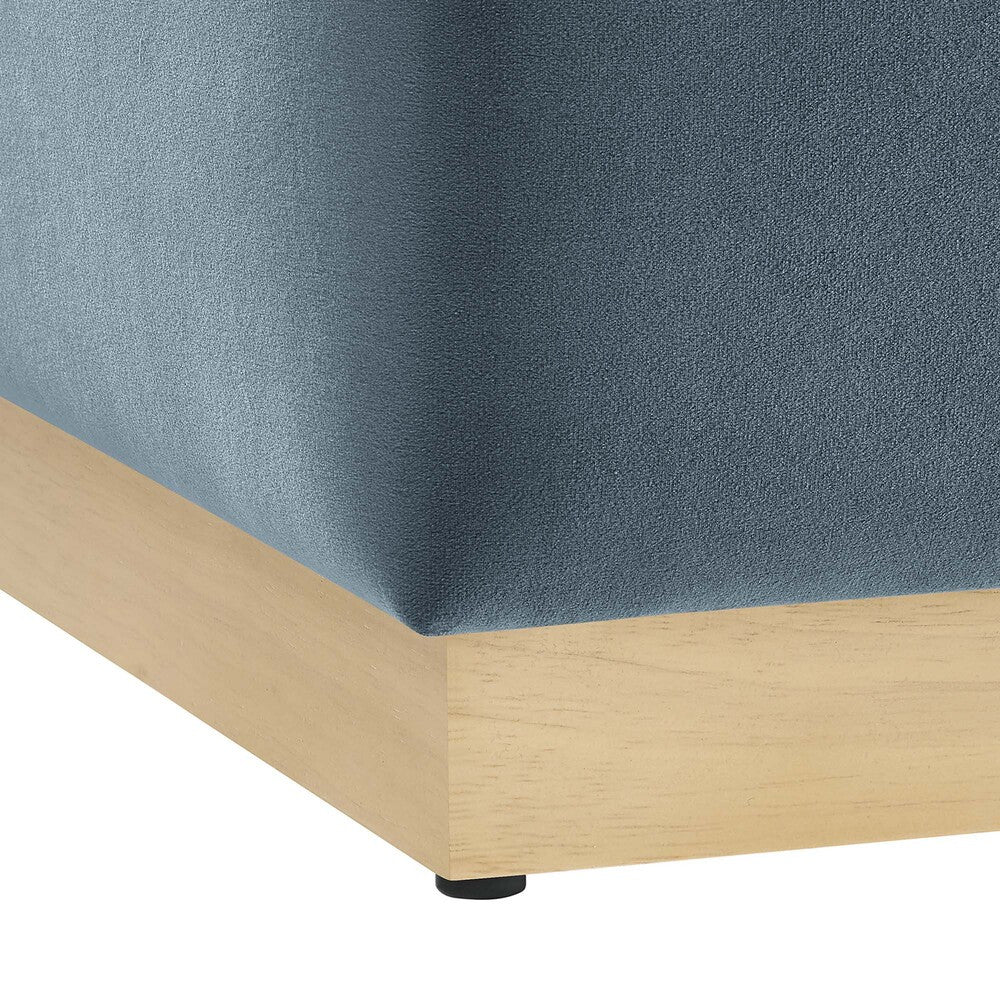 EEI-6640 Tilden 17" Square Performance Velvet Upholstered Ottoman by Modway