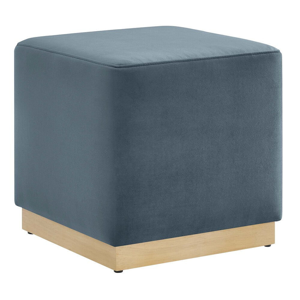 EEI-6640 Tilden 17" Square Performance Velvet Upholstered Ottoman by Modway