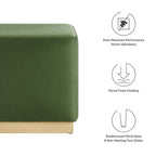 EEI-6640 Tilden 17" Square Performance Velvet Upholstered Ottoman by Modway