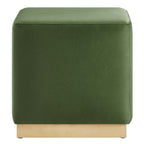 EEI-6640 Tilden 17" Square Performance Velvet Upholstered Ottoman by Modway