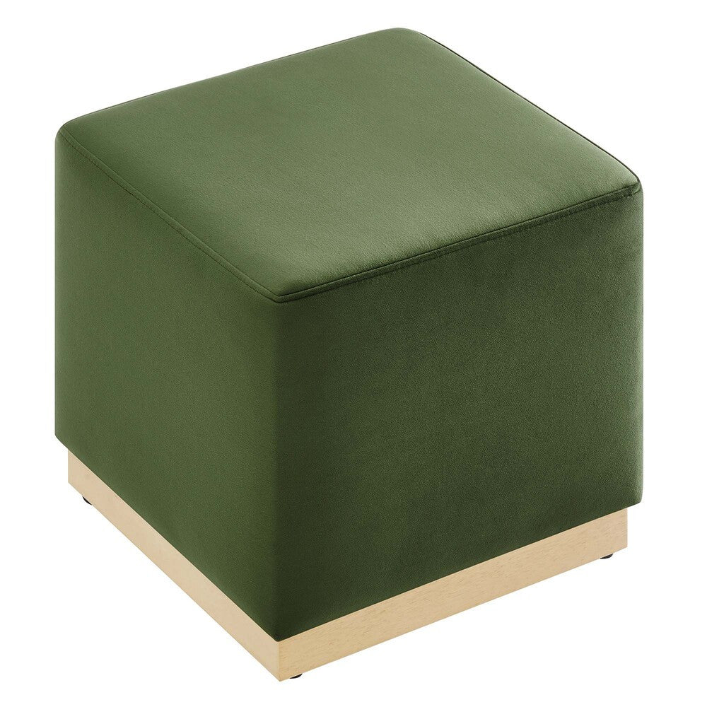 EEI-6640 Tilden 17" Square Performance Velvet Upholstered Ottoman by Modway