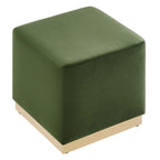 EEI-6640 Tilden 17" Square Performance Velvet Upholstered Ottoman by Modway