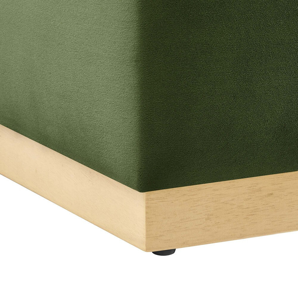 EEI-6640 Tilden 17" Square Performance Velvet Upholstered Ottoman by Modway