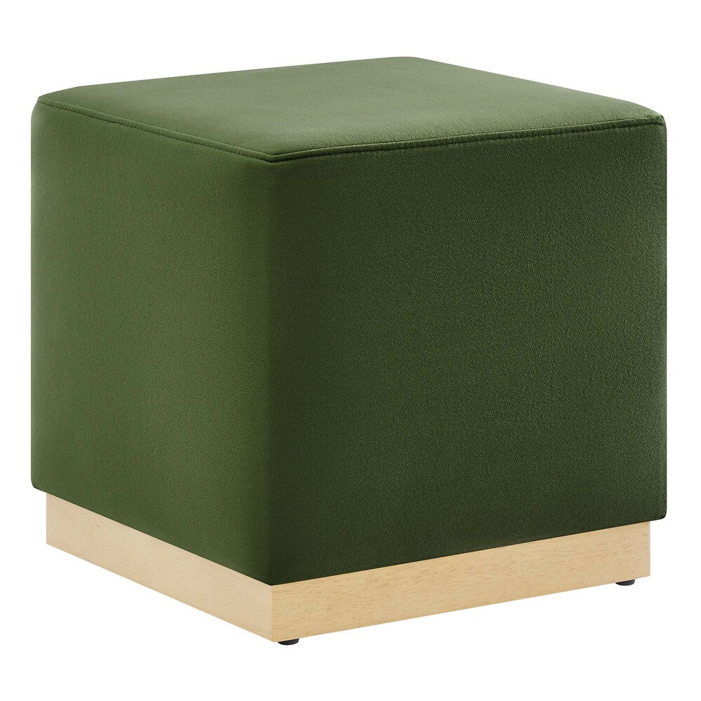EEI-6640 Tilden 17" Square Performance Velvet Upholstered Ottoman by Modway