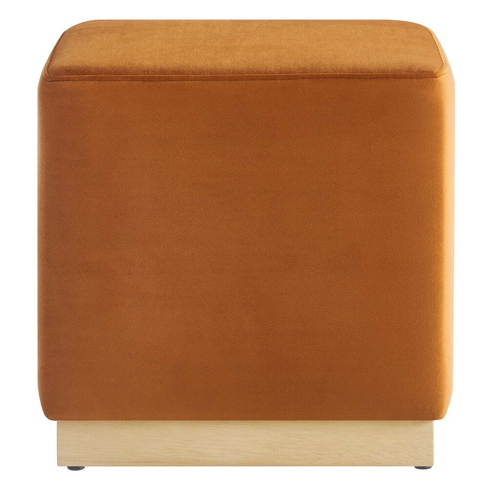 EEI-6640 Tilden 17" Square Performance Velvet Upholstered Ottoman by Modway