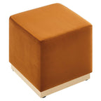 EEI-6640 Tilden 17" Square Performance Velvet Upholstered Ottoman by Modway
