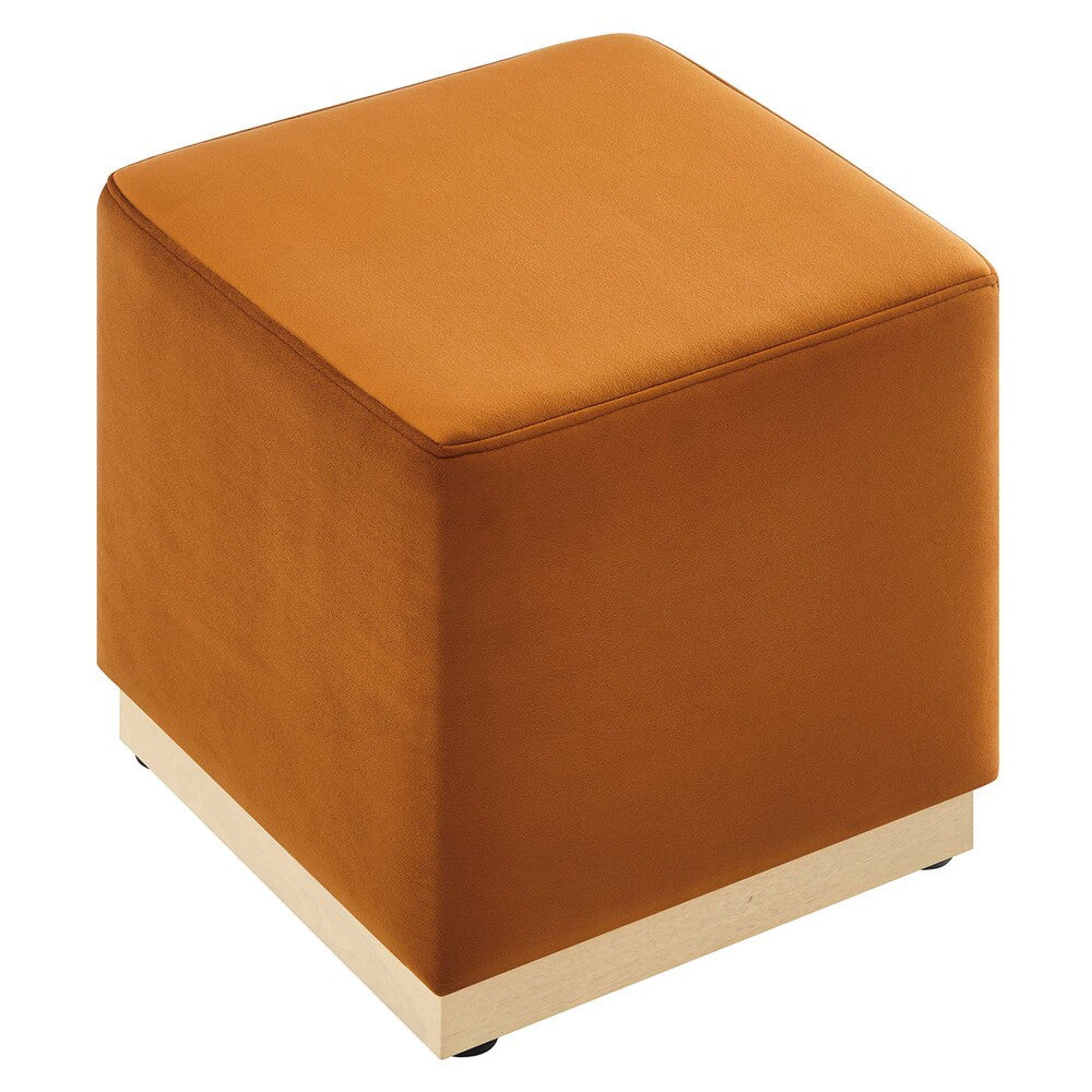 EEI-6640 Tilden 17" Square Performance Velvet Upholstered Ottoman by Modway