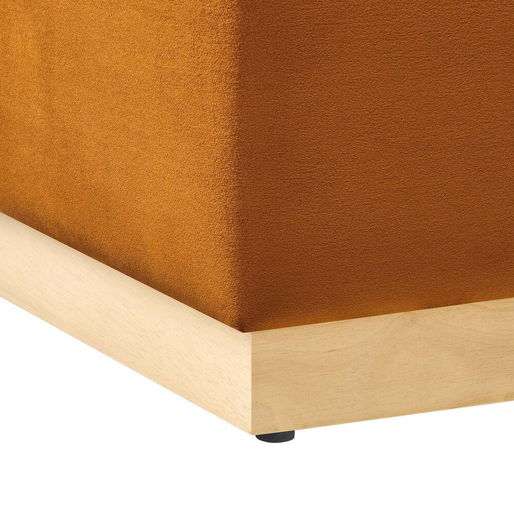 EEI-6640 Tilden 17" Square Performance Velvet Upholstered Ottoman by Modway
