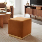 EEI-6640 Tilden 17" Square Performance Velvet Upholstered Ottoman by Modway