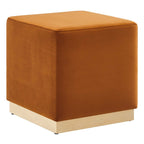 EEI-6640 Tilden 17" Square Performance Velvet Upholstered Ottoman by Modway