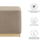EEI-6640 Tilden 17" Square Performance Velvet Upholstered Ottoman by Modway