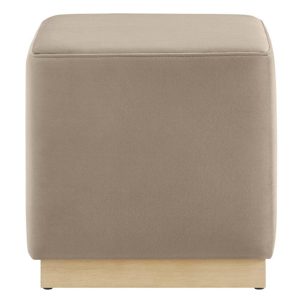 EEI-6640 Tilden 17" Square Performance Velvet Upholstered Ottoman by Modway