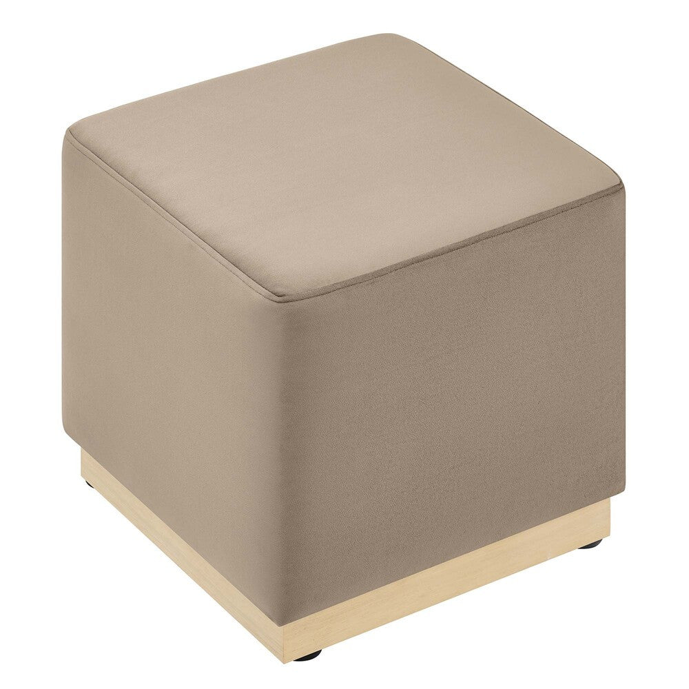 EEI-6640 Tilden 17" Square Performance Velvet Upholstered Ottoman by Modway