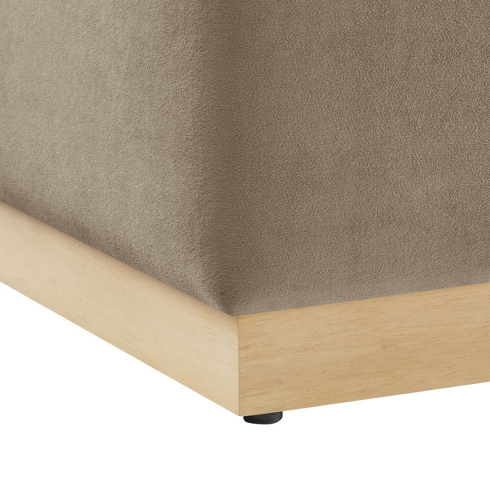 EEI-6640 Tilden 17" Square Performance Velvet Upholstered Ottoman by Modway
