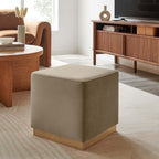 EEI-6640 Tilden 17" Square Performance Velvet Upholstered Ottoman by Modway