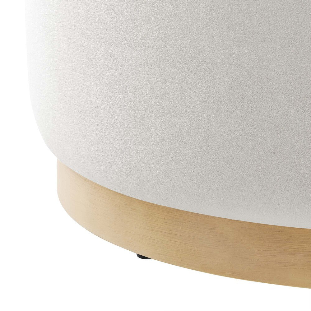 EEI-6646 Tilden Large 23" Round Performance Velvet Upholstered Ottoman by Modway