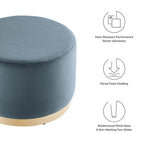 EEI-6646 Tilden Large 23" Round Performance Velvet Upholstered Ottoman by Modway