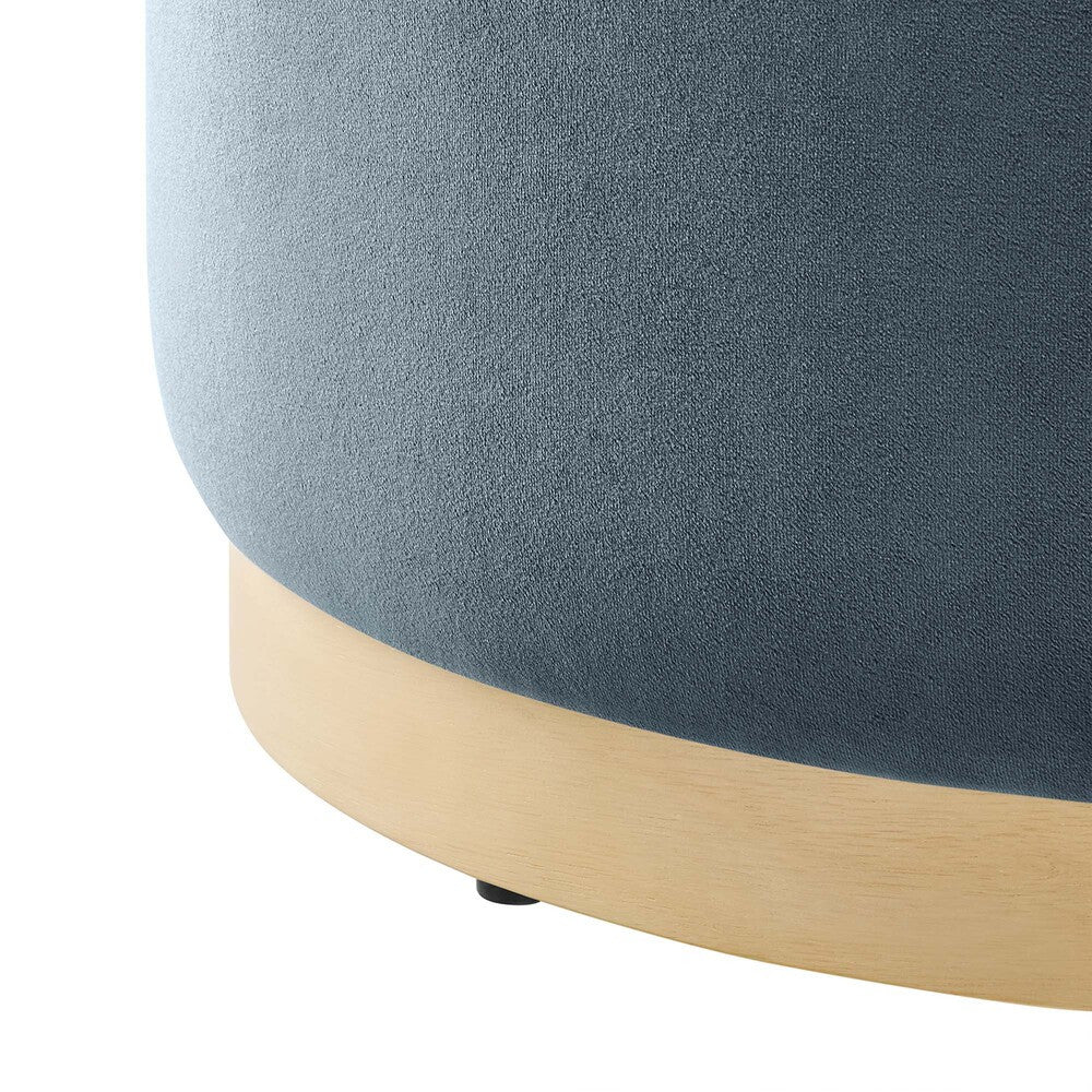 EEI-6646 Tilden Large 23" Round Performance Velvet Upholstered Ottoman by Modway