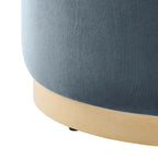 EEI-6646 Tilden Large 23" Round Performance Velvet Upholstered Ottoman by Modway