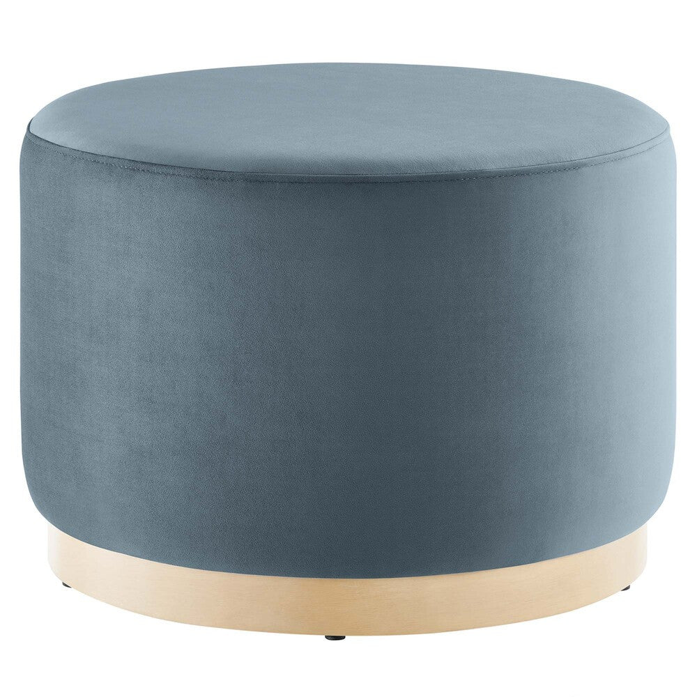 EEI-6646 Tilden Large 23" Round Performance Velvet Upholstered Ottoman by Modway