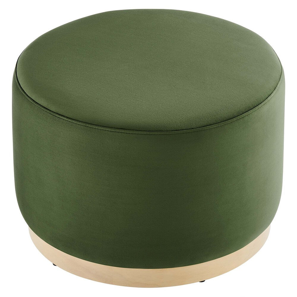 EEI-6646 Tilden Large 23" Round Performance Velvet Upholstered Ottoman by Modway