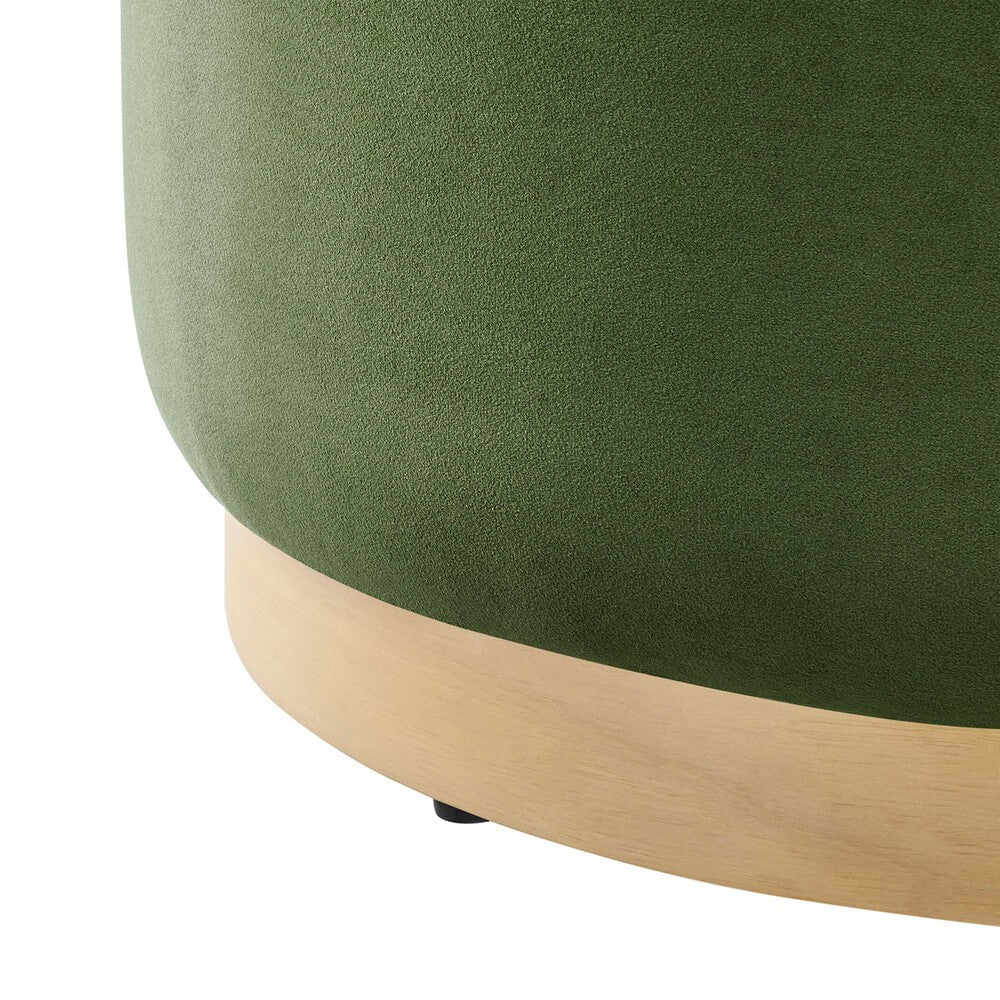 EEI-6646 Tilden Large 23" Round Performance Velvet Upholstered Ottoman by Modway
