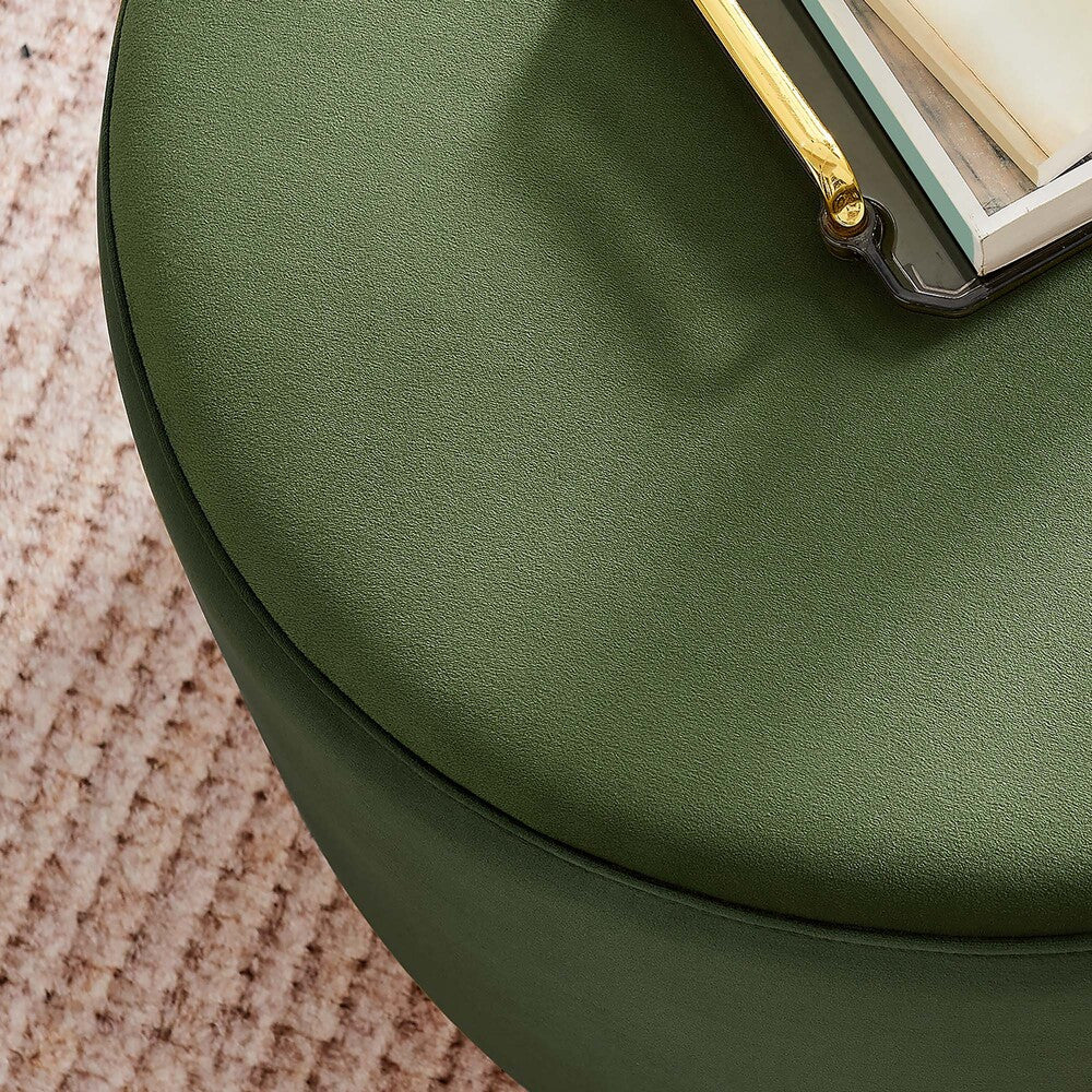 EEI-6646 Tilden Large 23" Round Performance Velvet Upholstered Ottoman by Modway